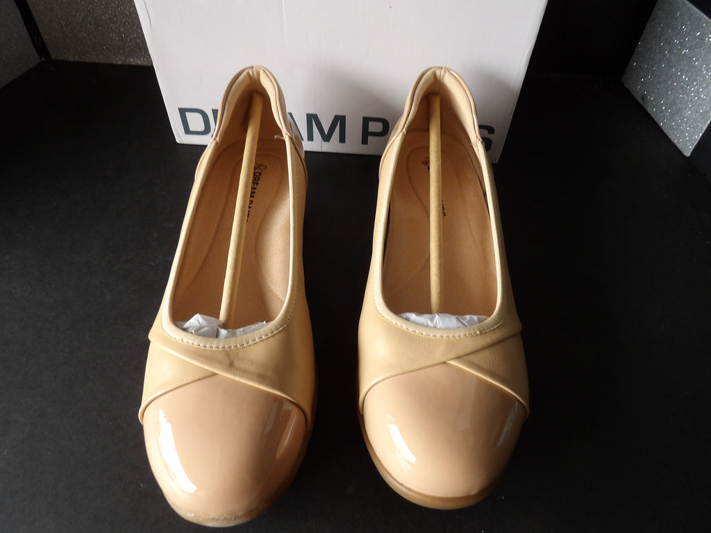 Dream Pairs DFA26016W Round Toe Ballet Flats – Nude (Size US Women's 8)