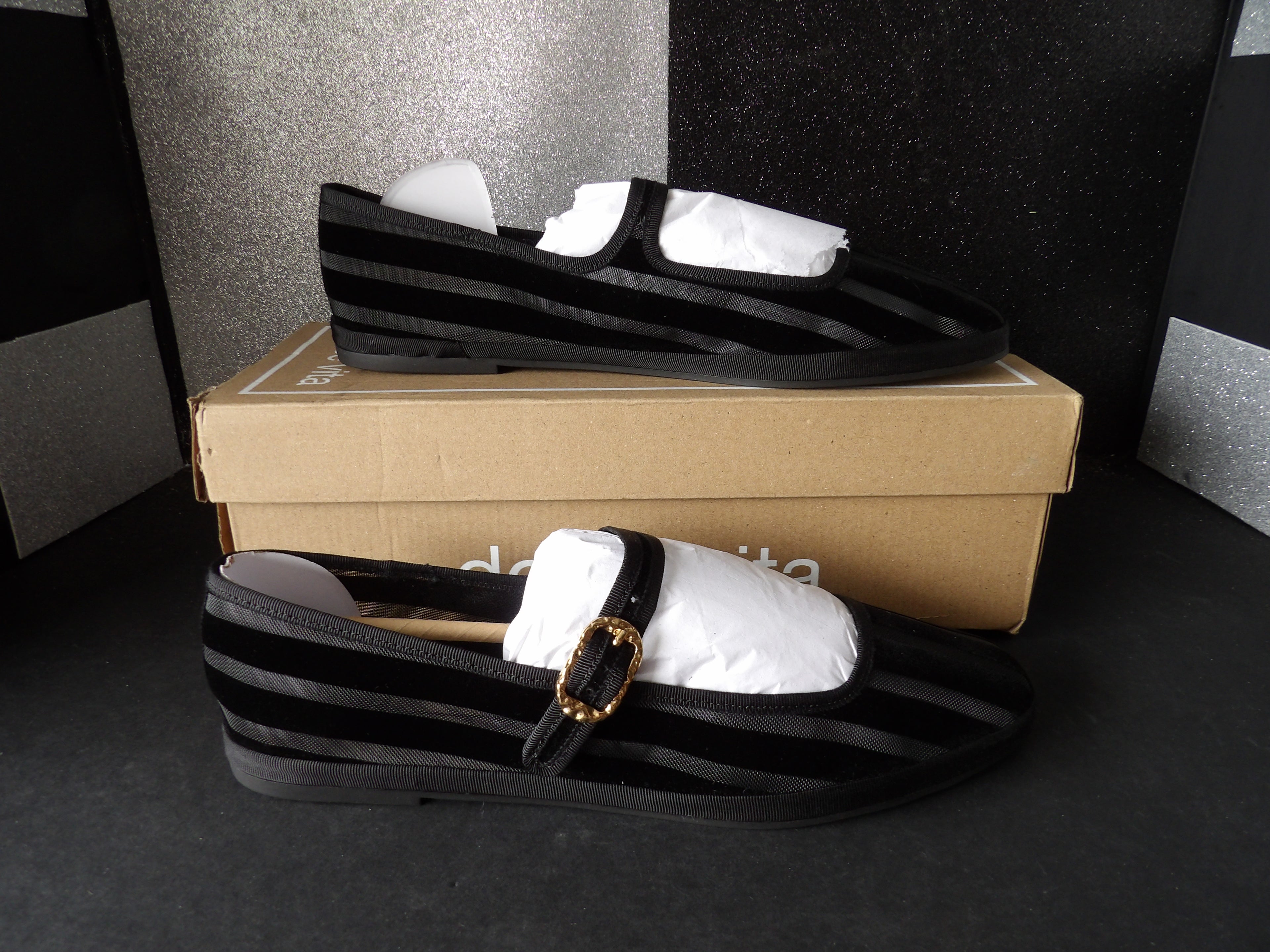 Dolce Vita Tameka Mary Jane Mesh Flats – Black (Size US Women's 10)