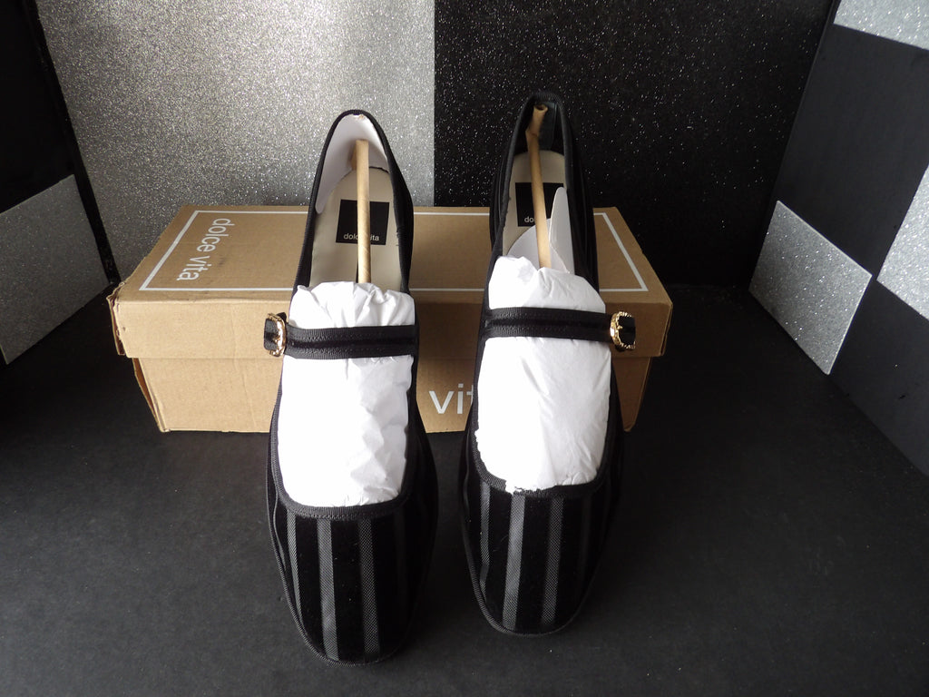 Dolce Vita Tameka Mary Jane Mesh Flats – Black (Size US Women's 10)