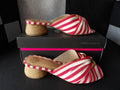 Vince Camuto Liane Espadrille Mule Sandals – Red/White Stripe (Size US Women's 9M)