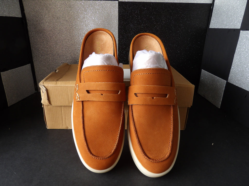 Vionic Uptown Mule Loafers – Cognac Leather (Size US Women's 10)