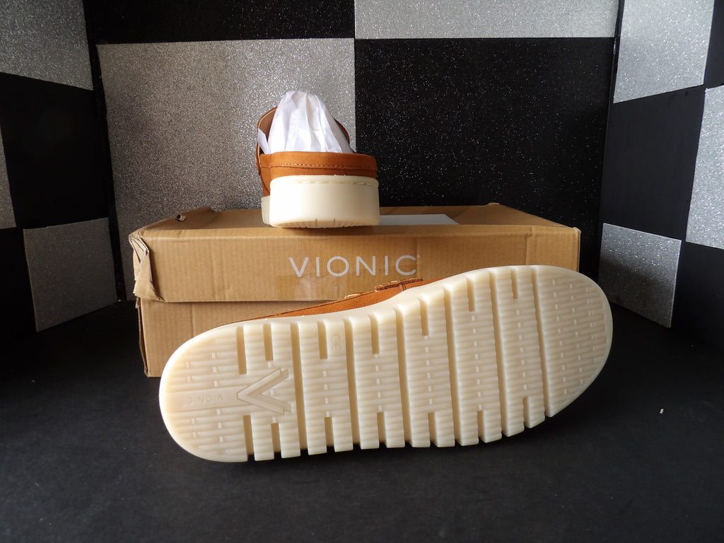 Vionic Uptown Mule Loafers – Cognac Leather (Size US Women's 10)