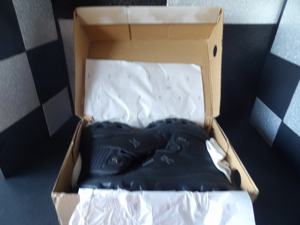 On Cloudrock Mid Waterproof Hiking Boots – All Black (Size US Men's 10)