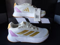 Adidas Duramo SL K Running Shoes – White/Gold/Pink (Size US Kids 2)