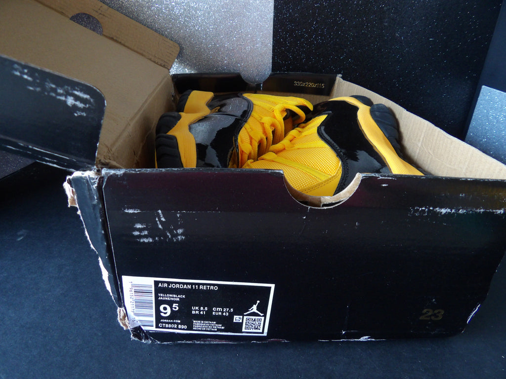 Air Jordan 11 Retro – Yellow/Black (Size US Men's 9.5)