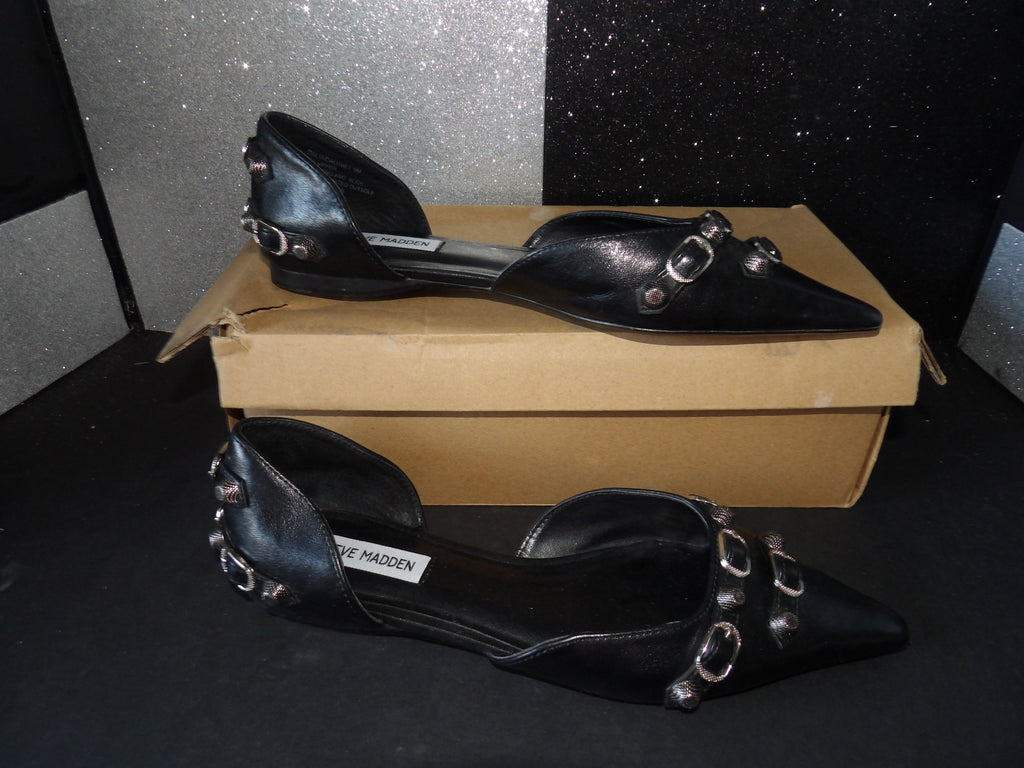 Steve Madden Dalia Slingback Flats – Black (Size US Women's 9)