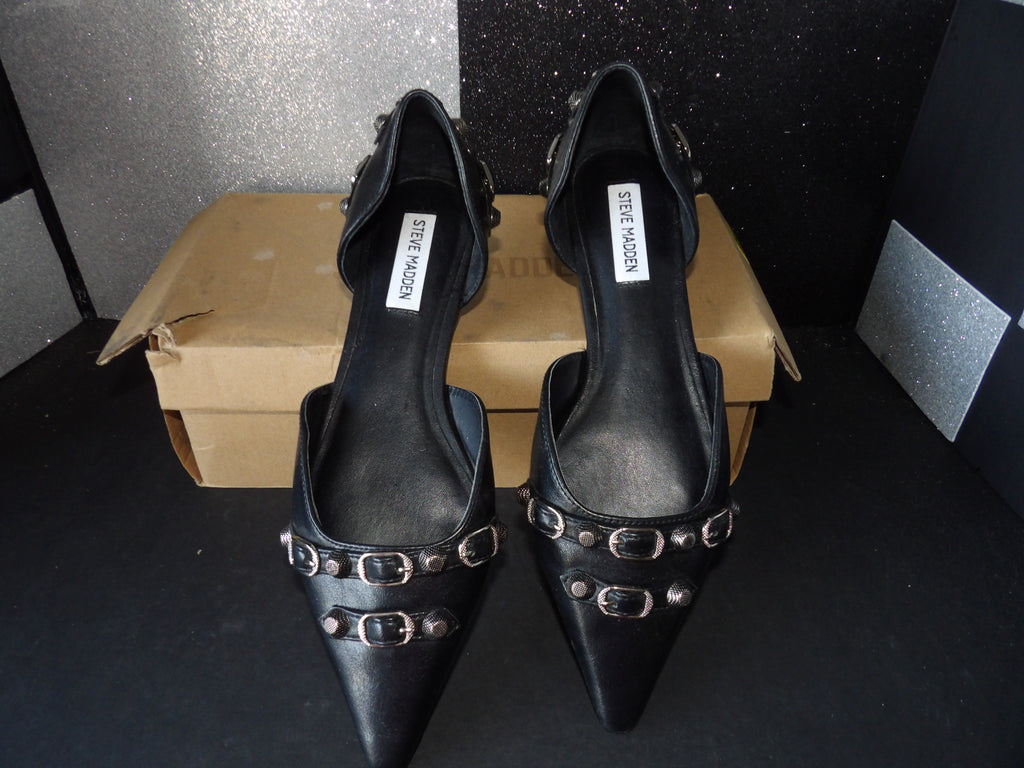 Steve Madden Dalia Slingback Flats – Black (Size US Women's 9)