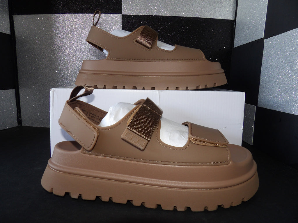 Dream Pairs DWUMPS2511 Platform Sport Sandals – Taupe (Size US Women's 9)