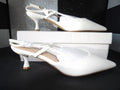 Dream Pairs Slingback Kitten Heel Pumps – White (Size US Women's 11)