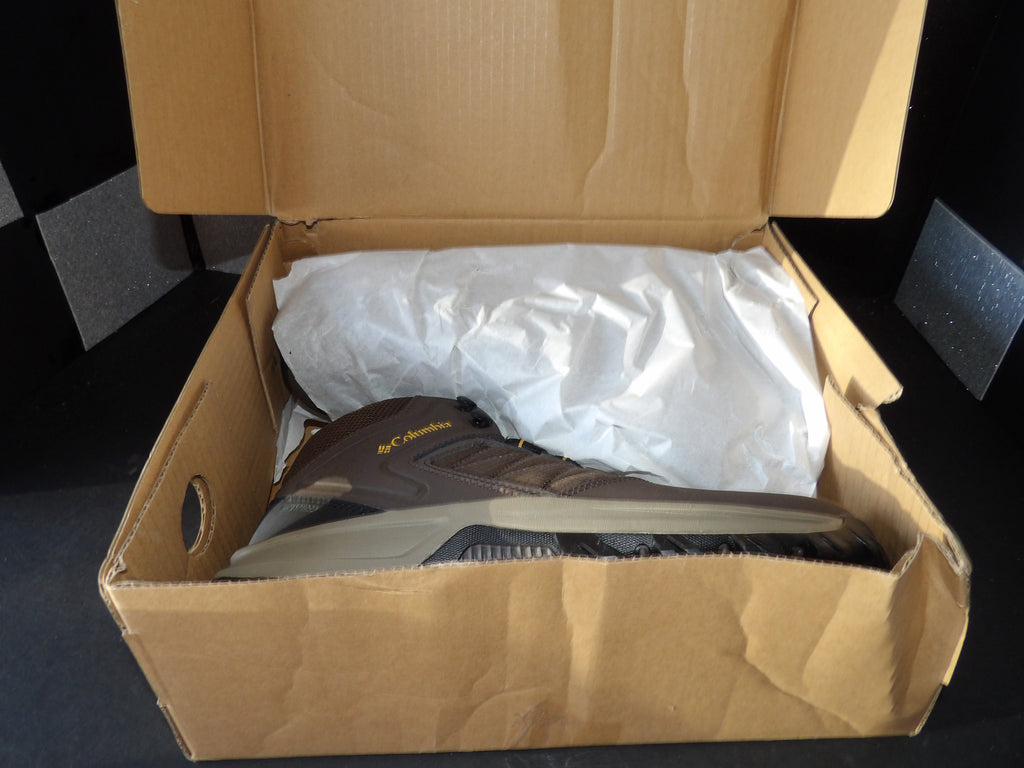 Columbia Transverse Hike Waterproof Mid Hiking Boots – Brown/Golden Yellow (Size US Men's 9)