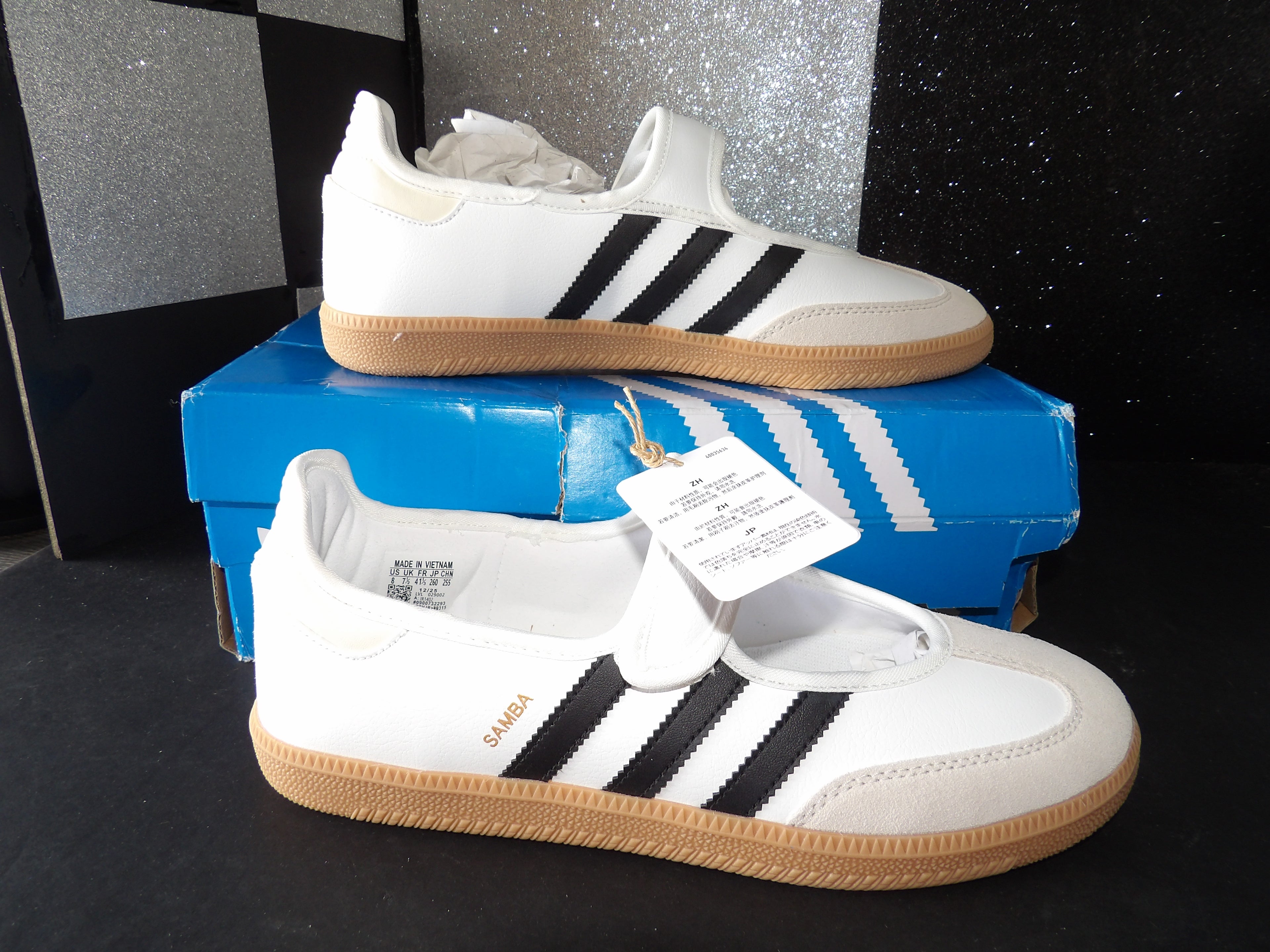 Adidas Samba Jane- White (US Women's 8)
