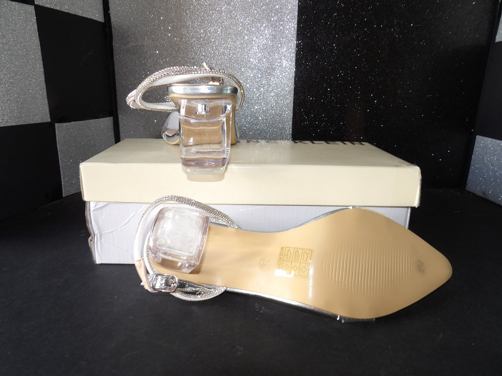 Anne Klein Heels- White/Clear (US Women's 8.5)