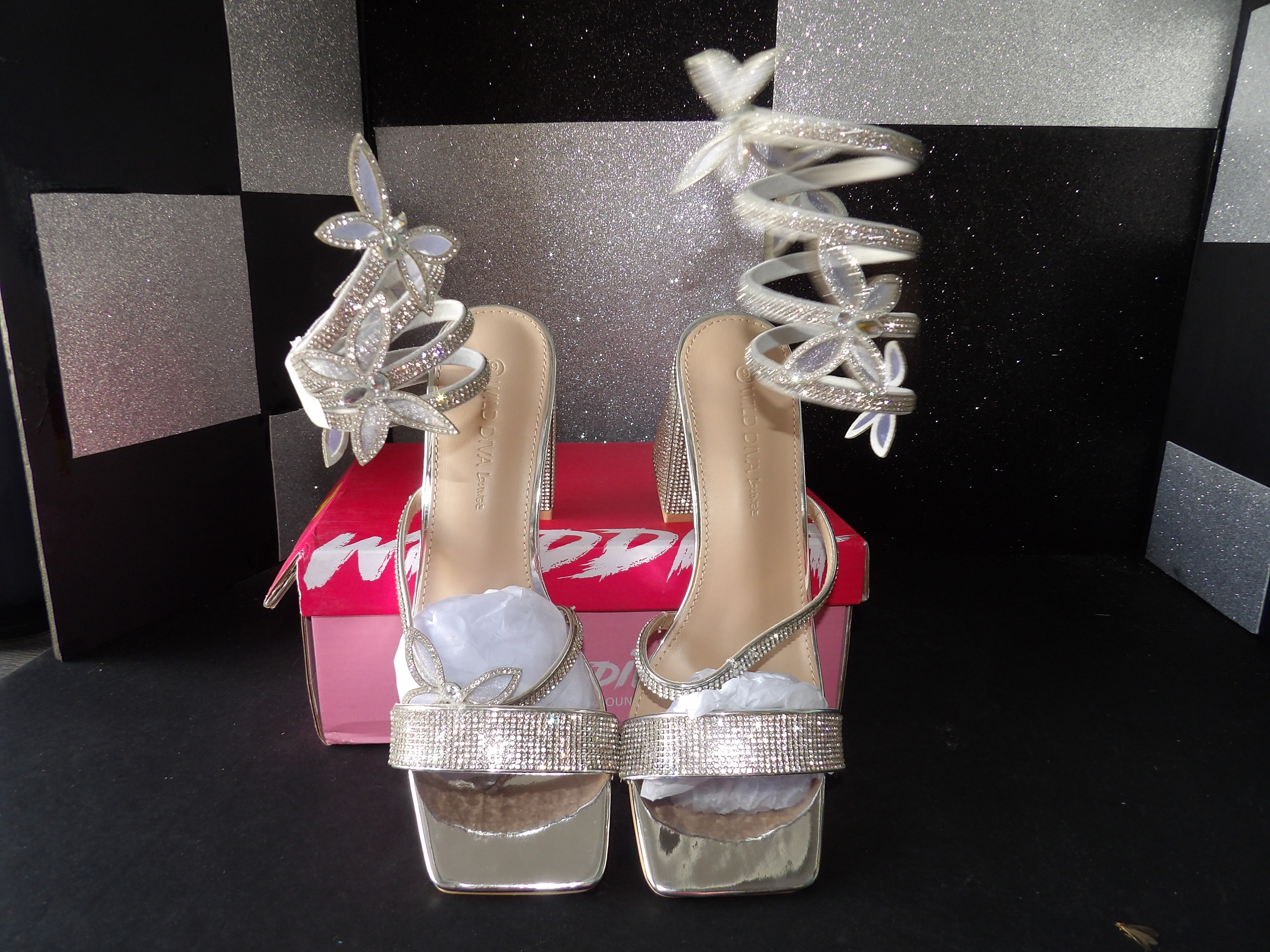 Wild Diva Adam-07 Butterfly Heels (US Women's 9)