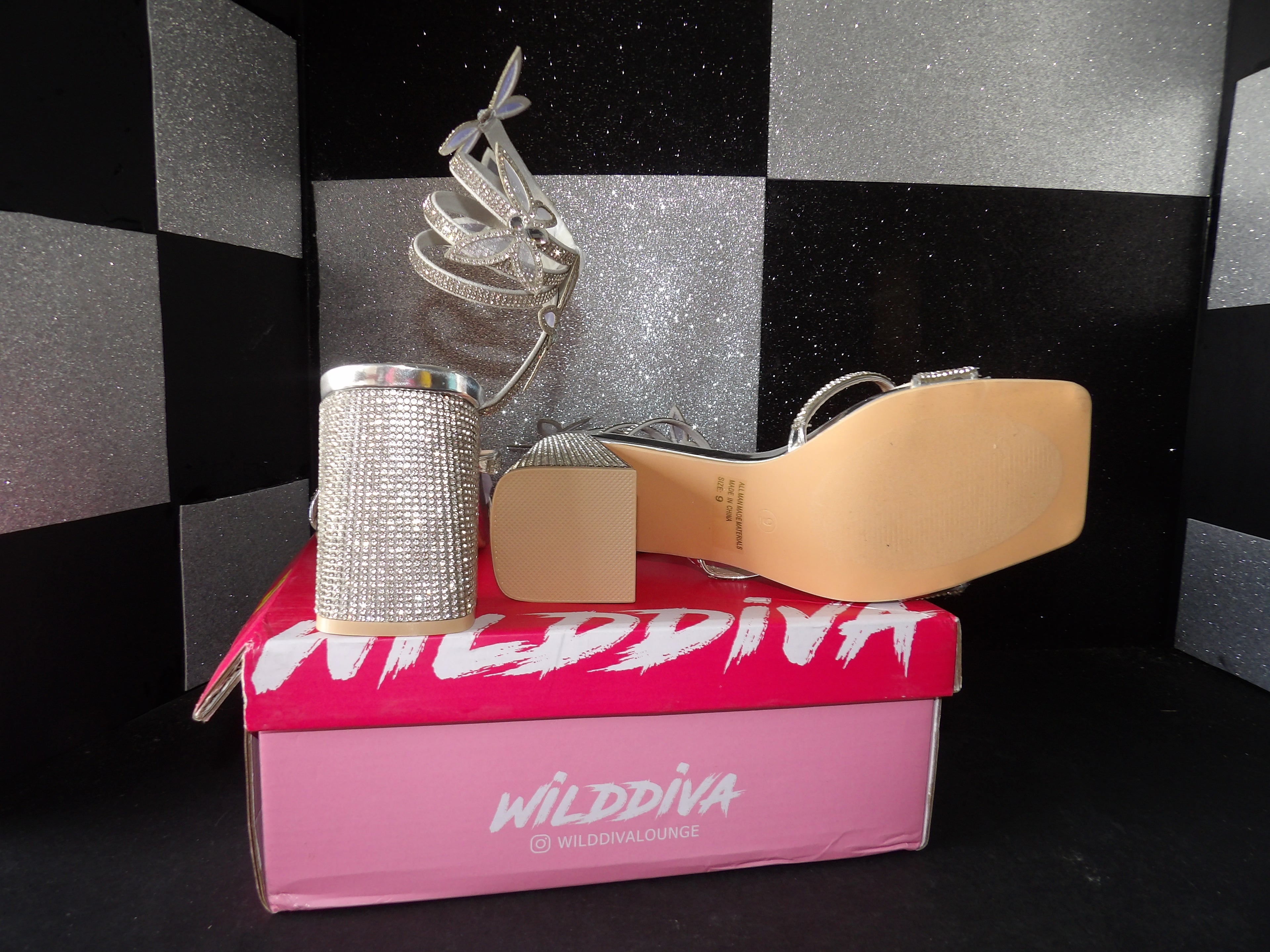Wild Diva Adam-07 Butterfly Heels (US Women's 9)