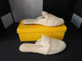 Musshoe Loafer Mule Slides- Cream (US Women's 8)