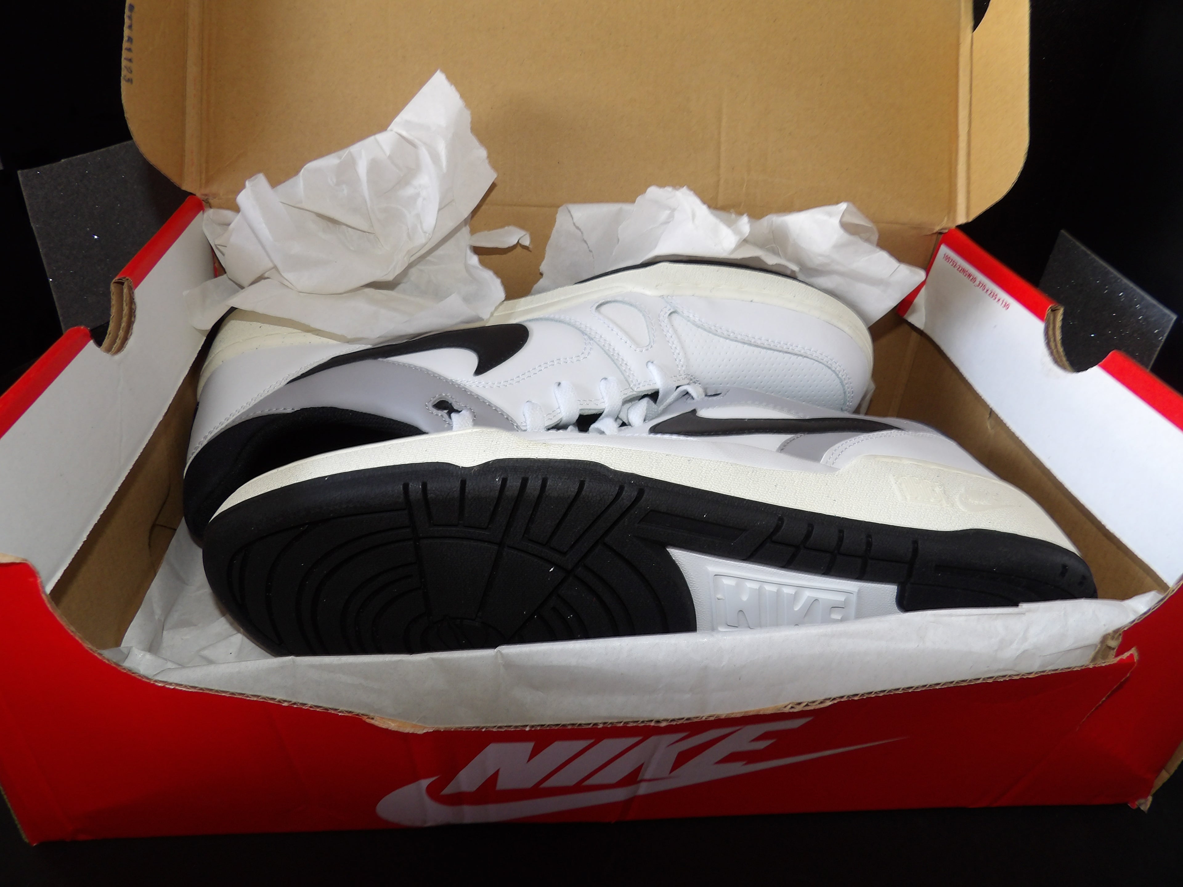 Nike Full Force Sneakers- White, Black (US Men's 12)