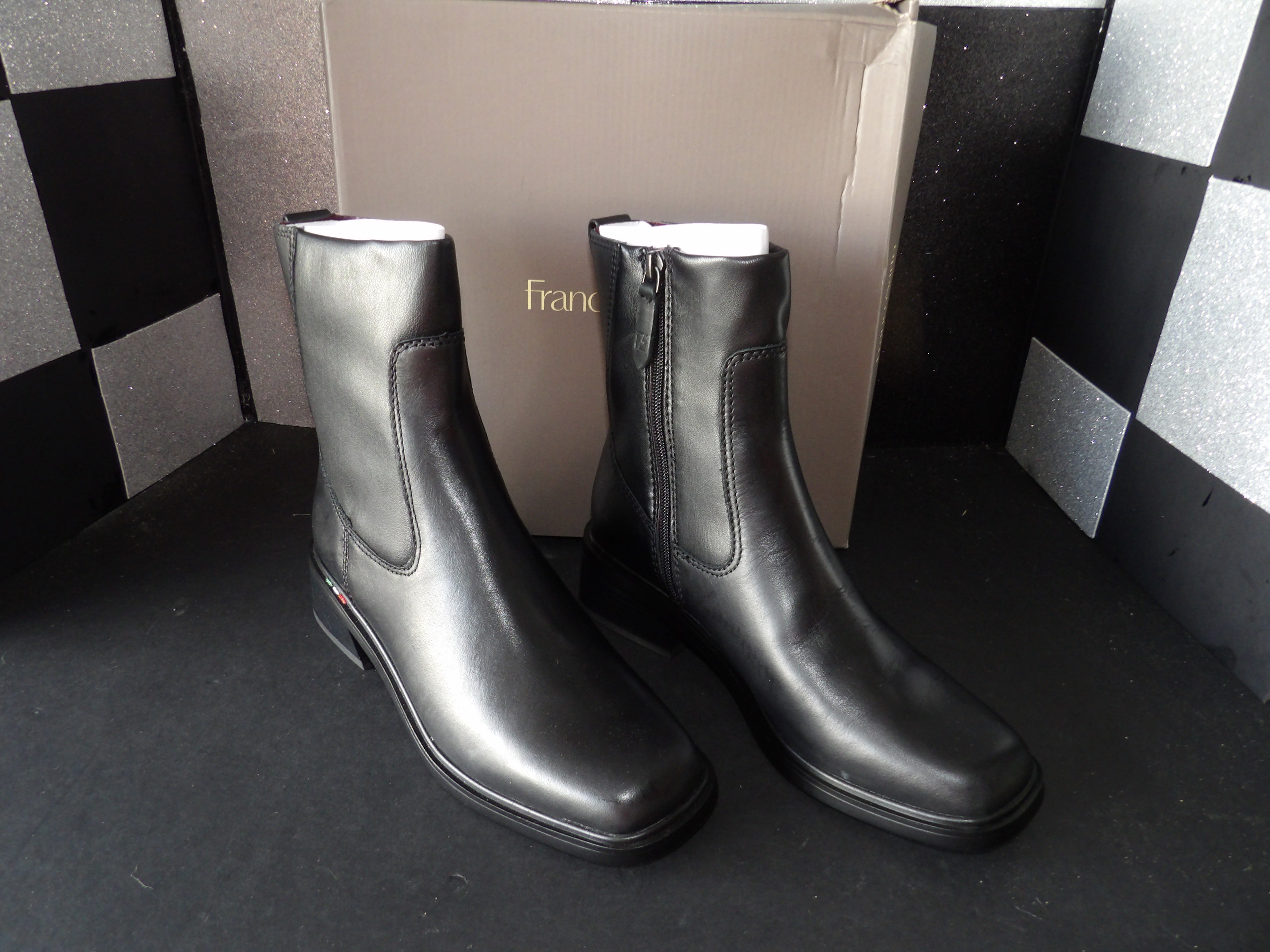 Franco Sarto Gracelyn Boot- Black (US Women's 8.5)