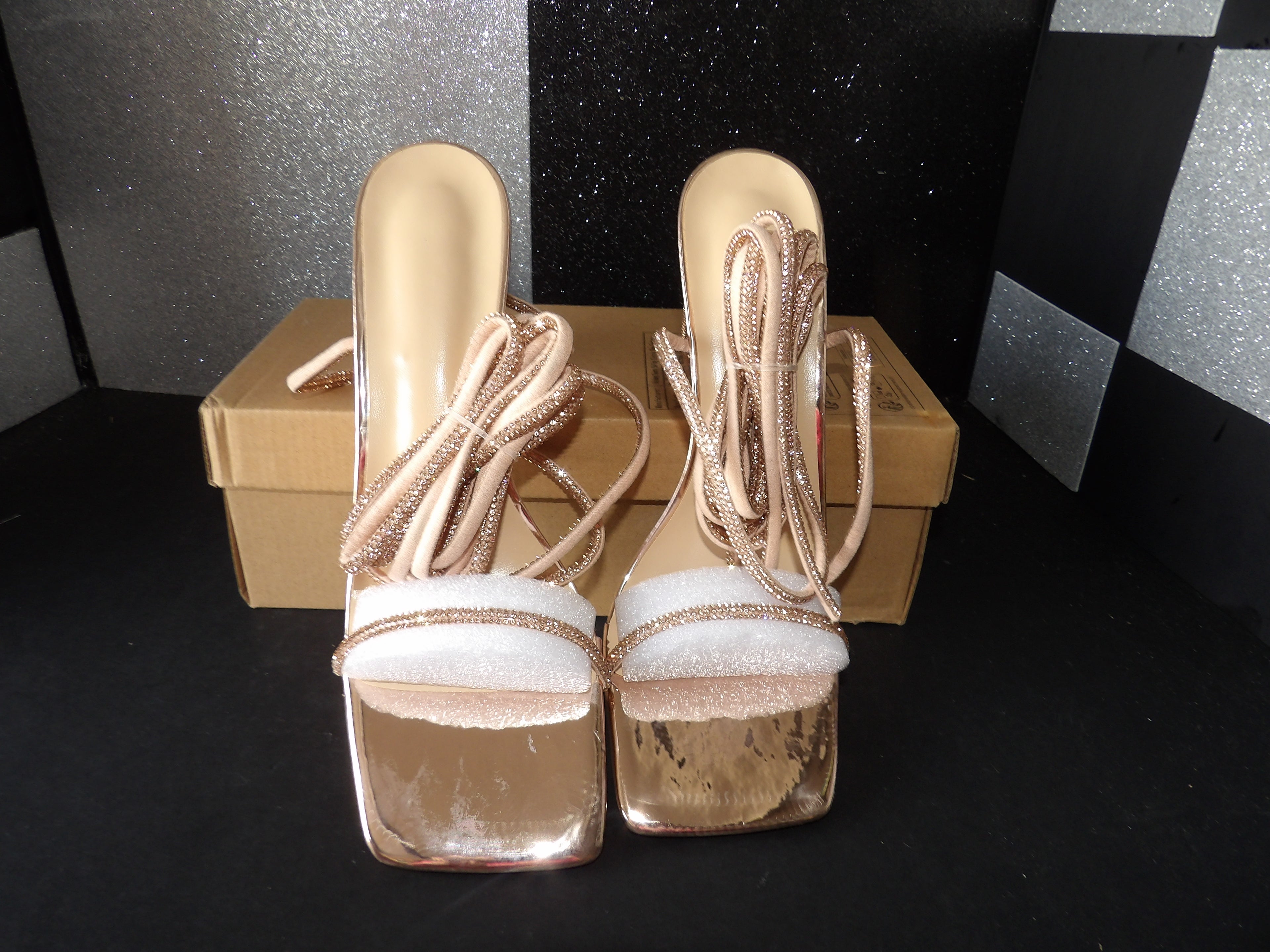 Fashion Heels- Rose Gold (US Women's 9)