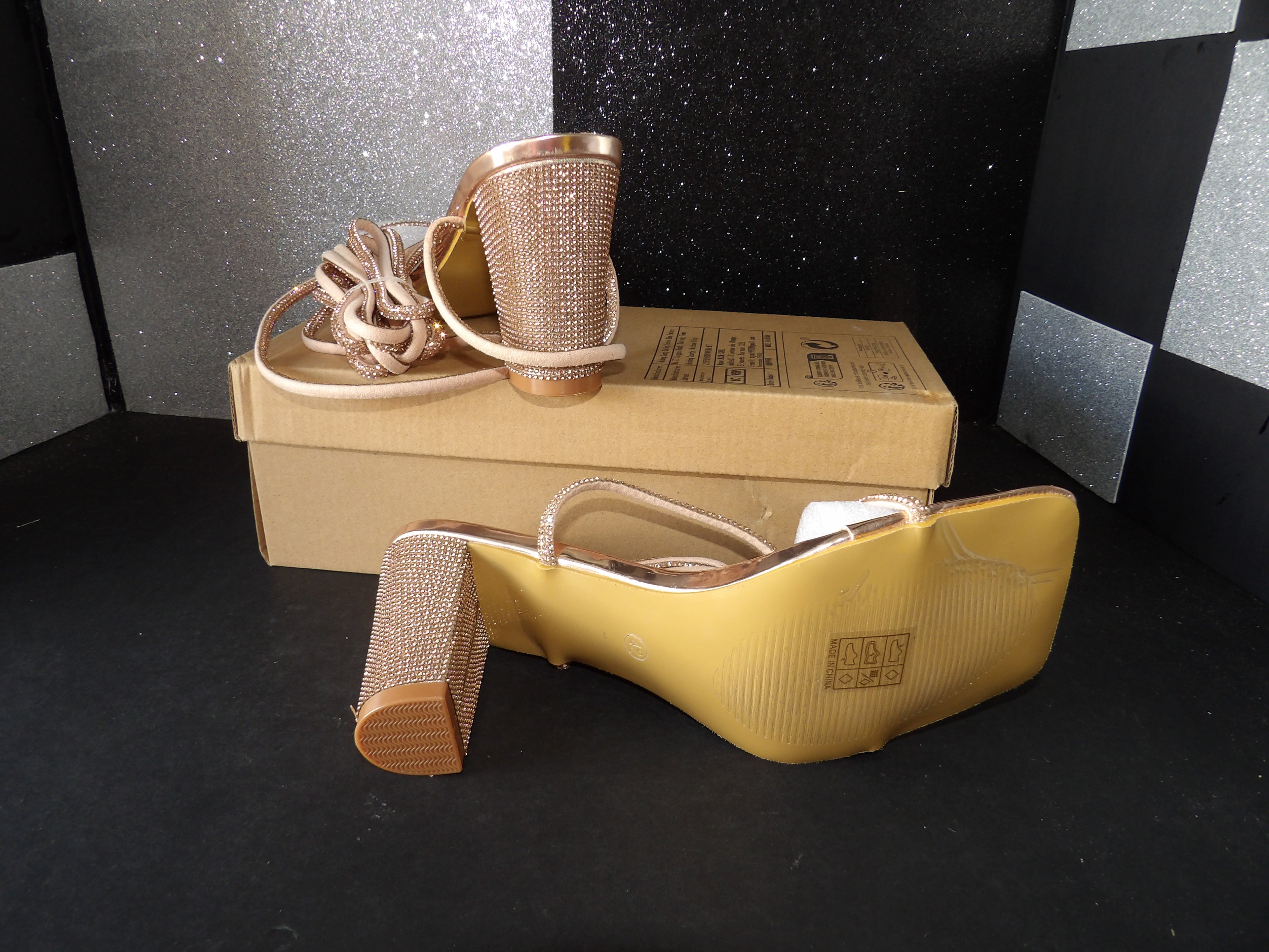 Fashion Heels- Rose Gold (US Women's 9)