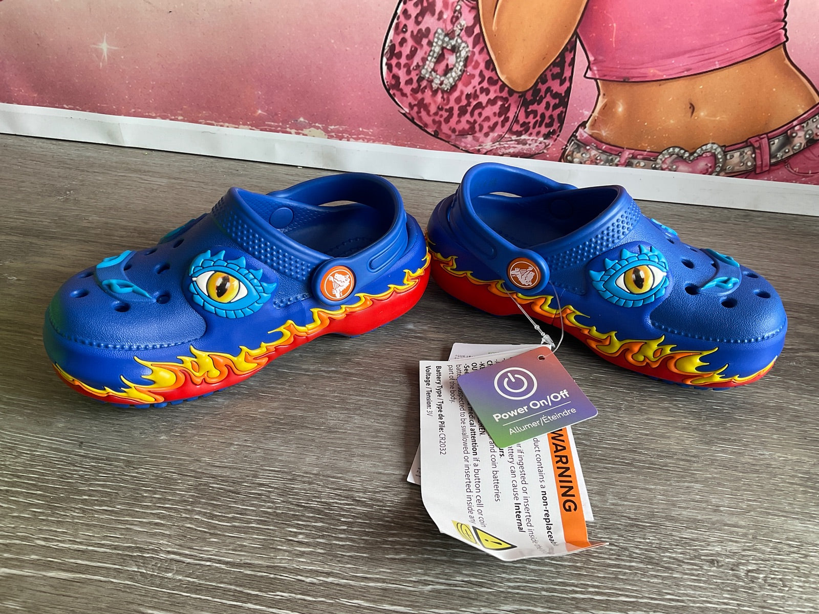 Crocs Lam Dragon Lights (Size 9 Toddler)