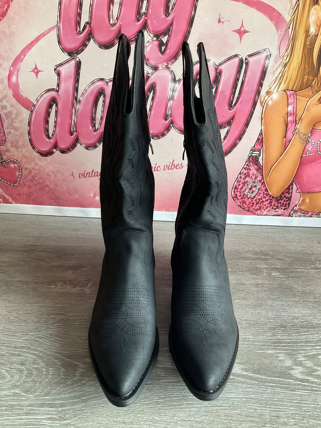 Globalwin Black Boot (Size W11)