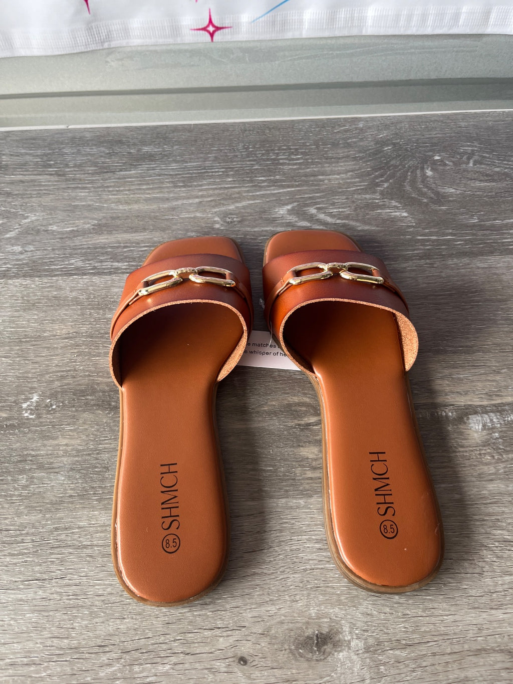 SHMCH Summer Brown Sandals (Size W8.5)