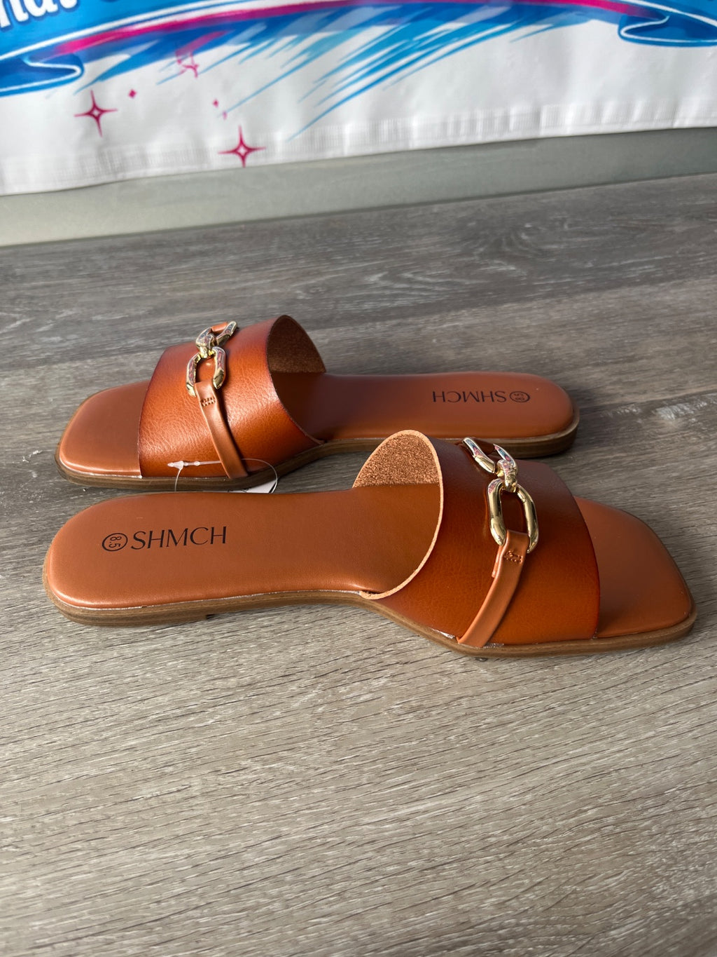 SHMCH Summer Brown Sandals (Size W8.5)
