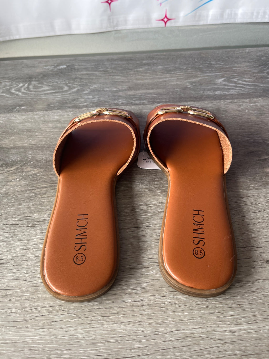 SHMCH Summer Brown Sandals (Size W8.5)