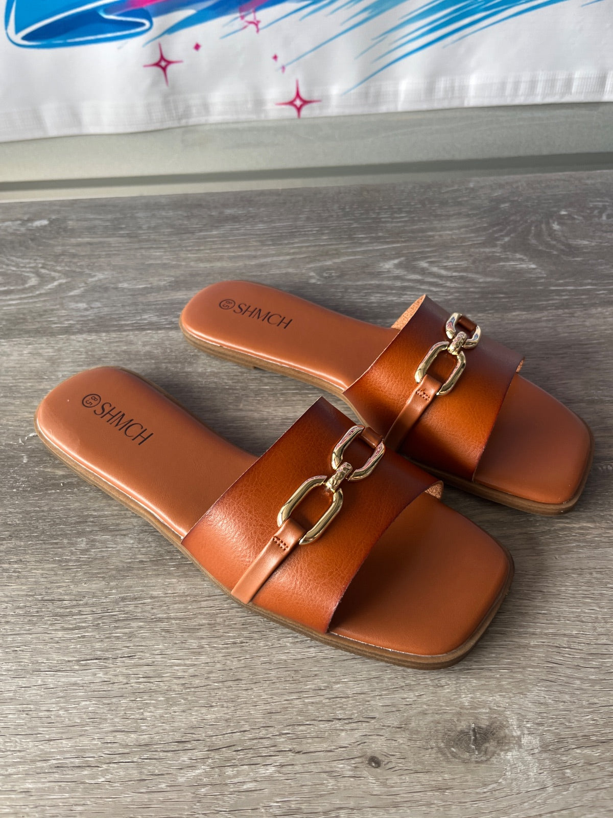 SHMCH Summer Brown Sandals (Size W8.5)