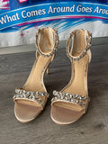 Jewel Badgley Mischka Jeweled Heel (Size W7.5)