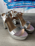 Shiny Disco Heels (Size W7.5)