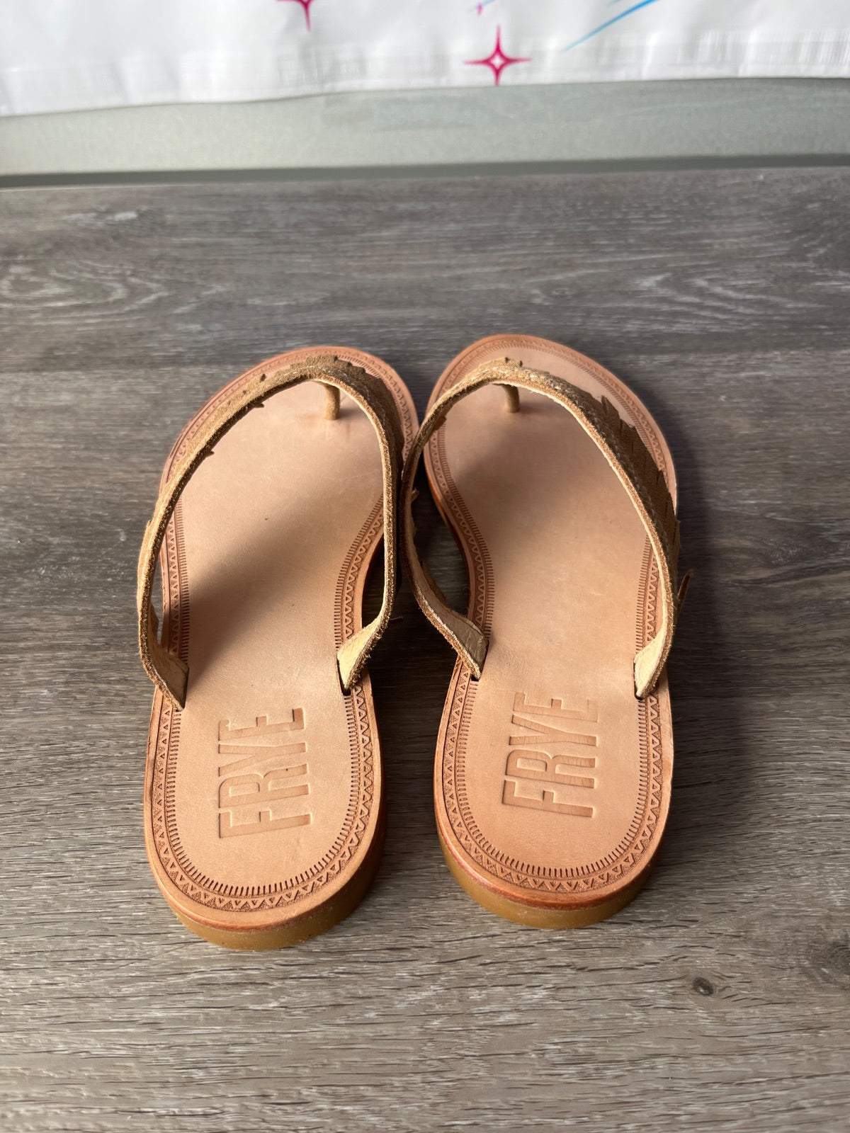 Frye Ava Fringe Sandal (Size W6.5)