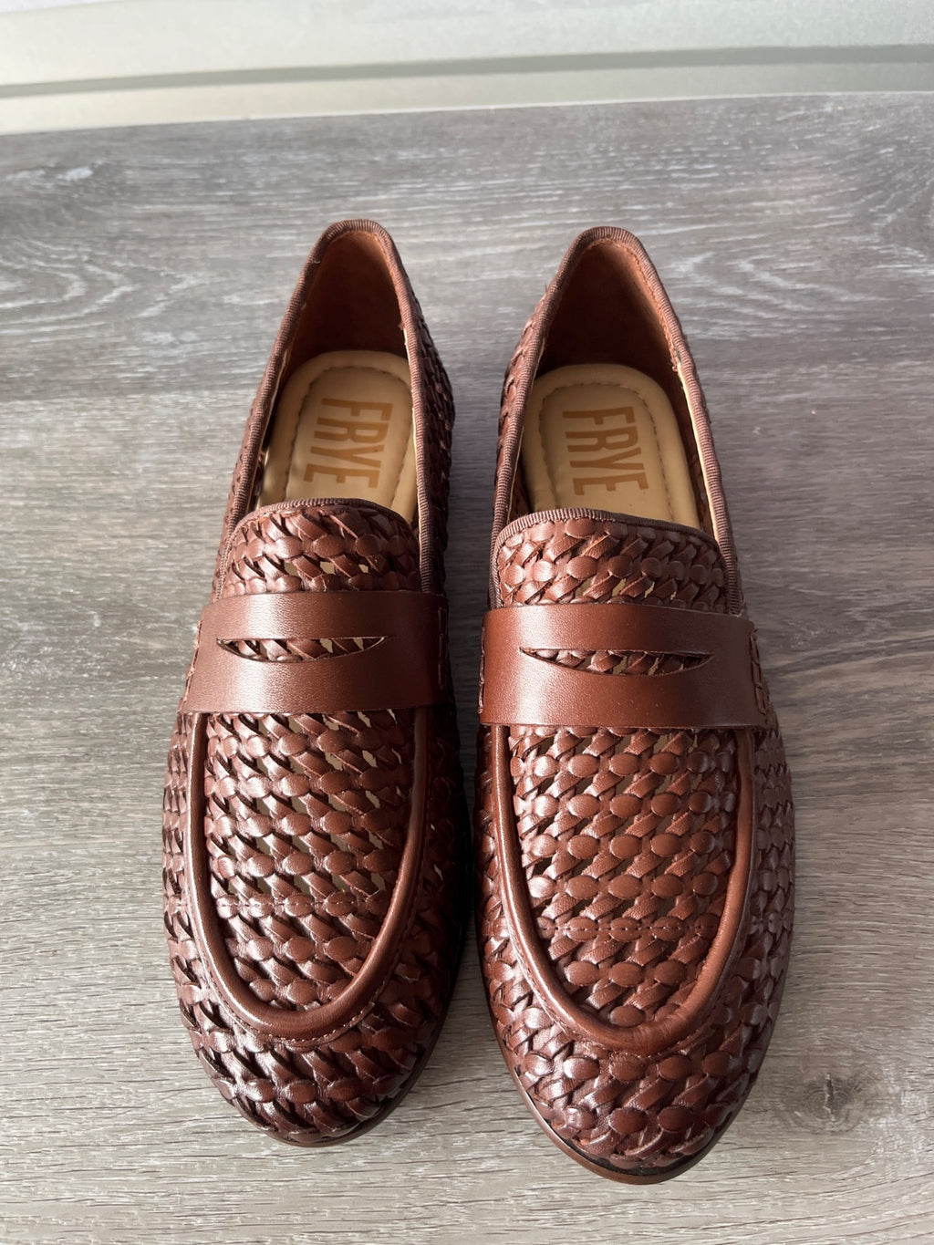 Frye Faith Woven Loafer (Size W8)