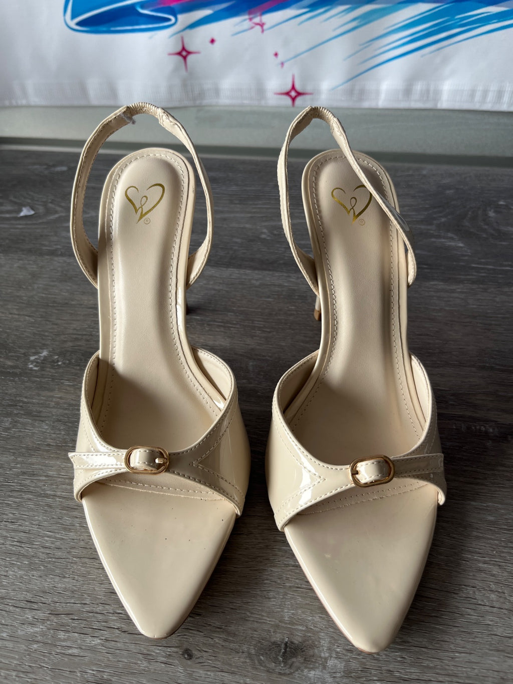 Windsor Desa Nude Thin Heel(Size W7.5)