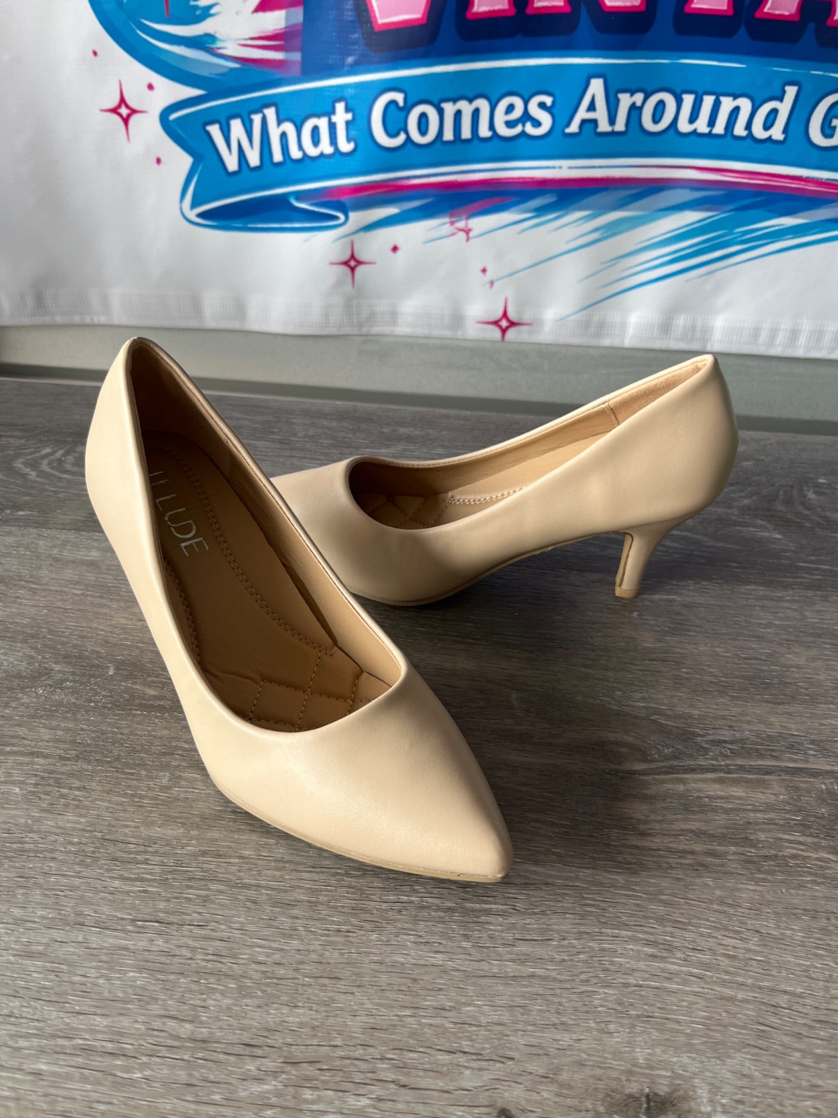 Illude Cherry Nude Heels (Size W7)
