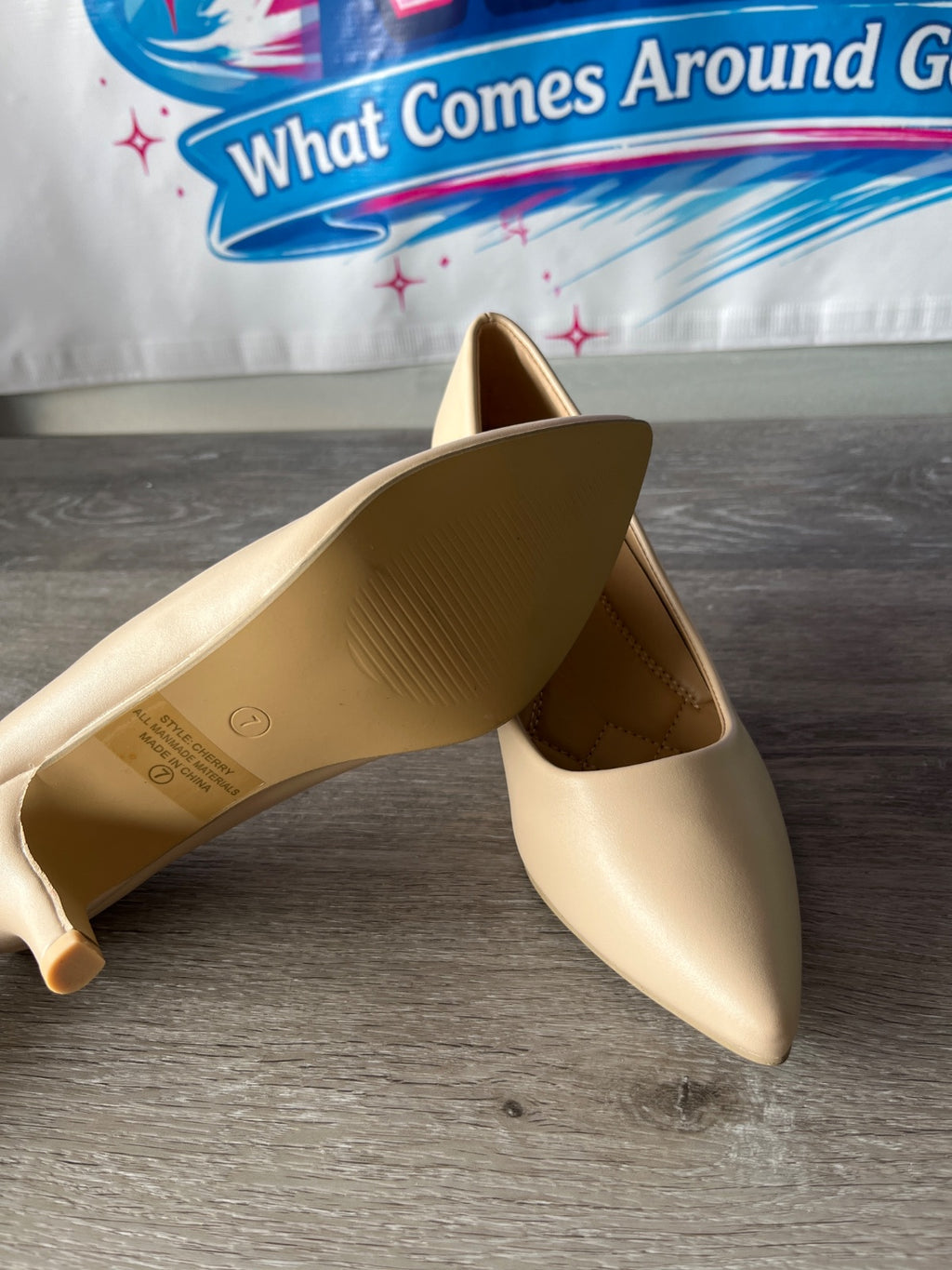 Illude Cherry Nude Heels (Size W7)