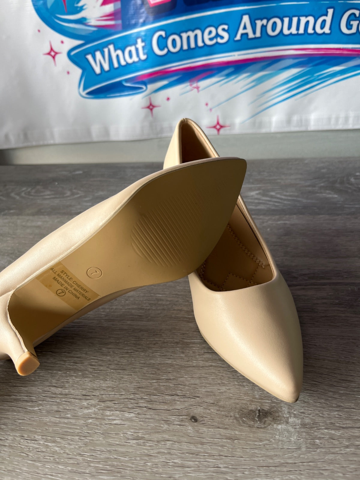 Illude Cherry Nude Heels (Size W7)