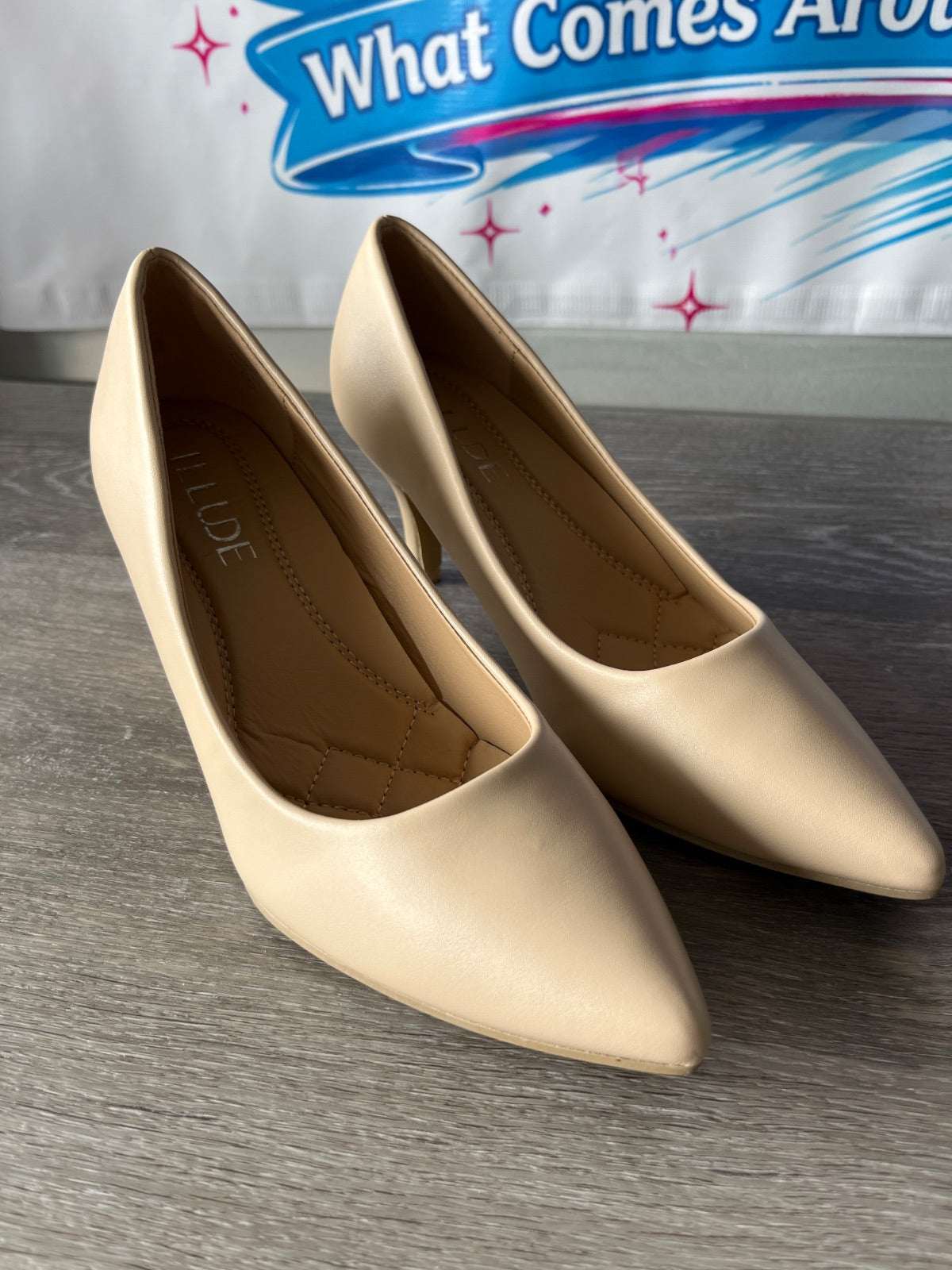 Illude Cherry Nude Heels (Size W7)