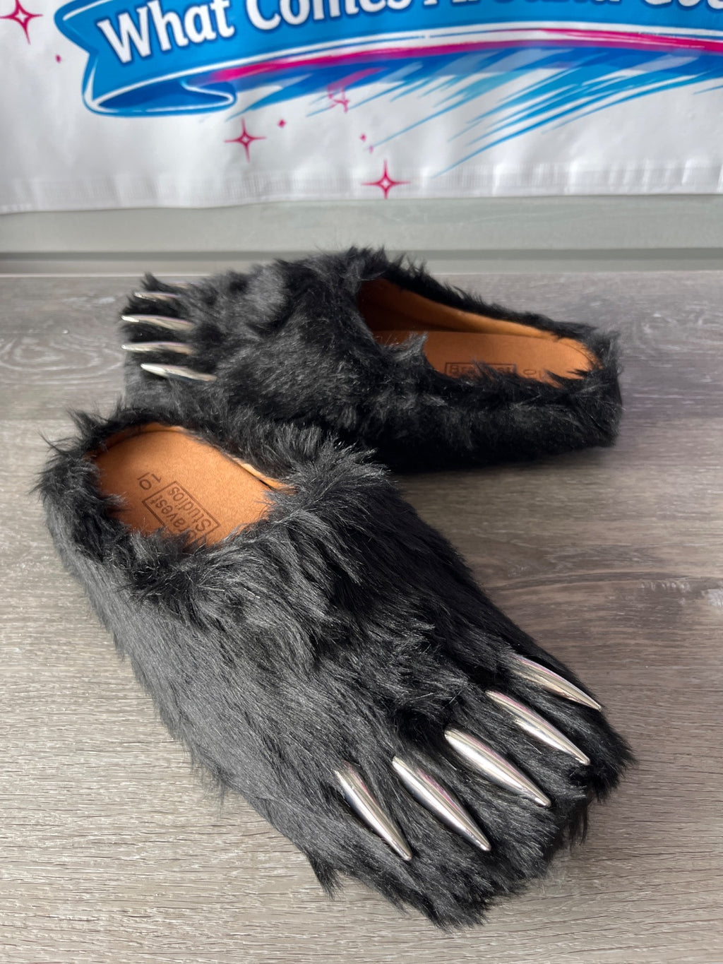 Bravest Studios Black Bear Claw Mules (Size M10)