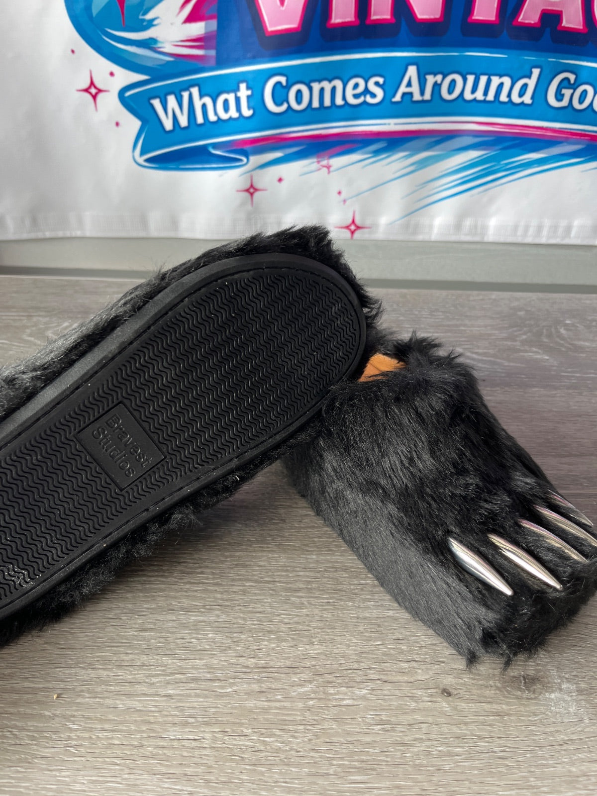 Bravest Studios Black Bear Claw Mules (Size M10)