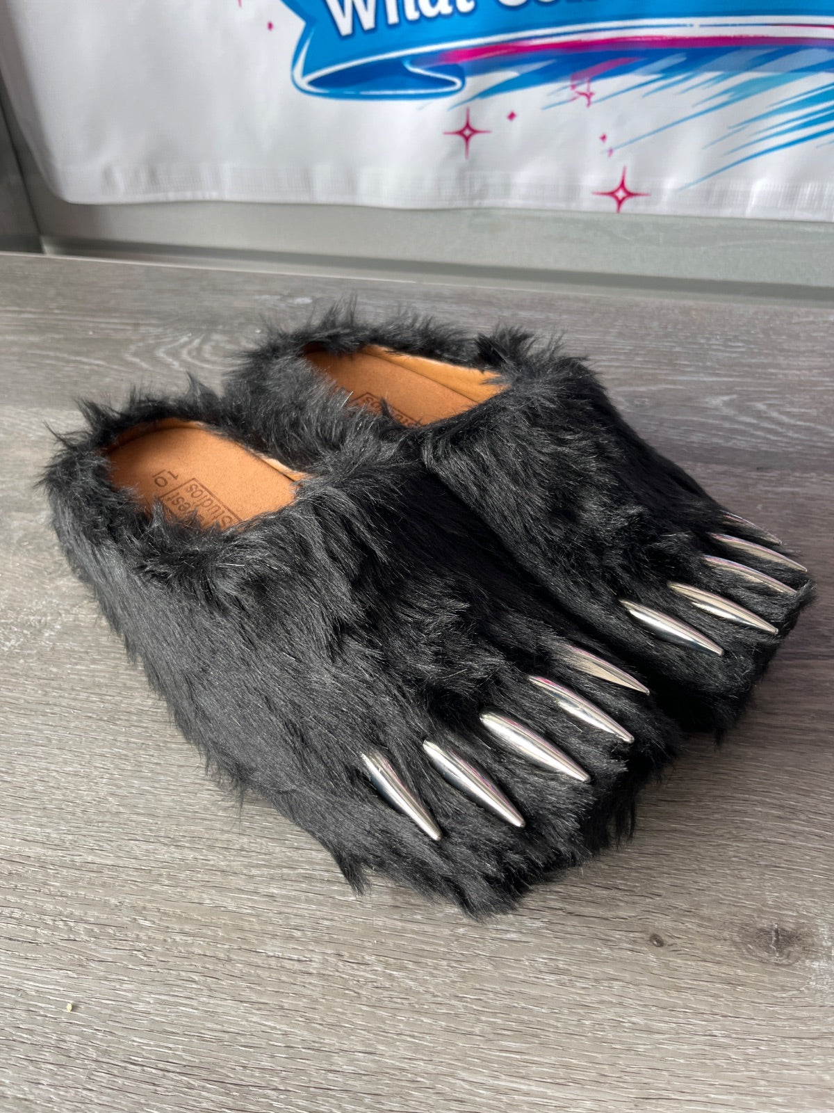 Bravest Studios Black Bear Claw Mules (Size M10)