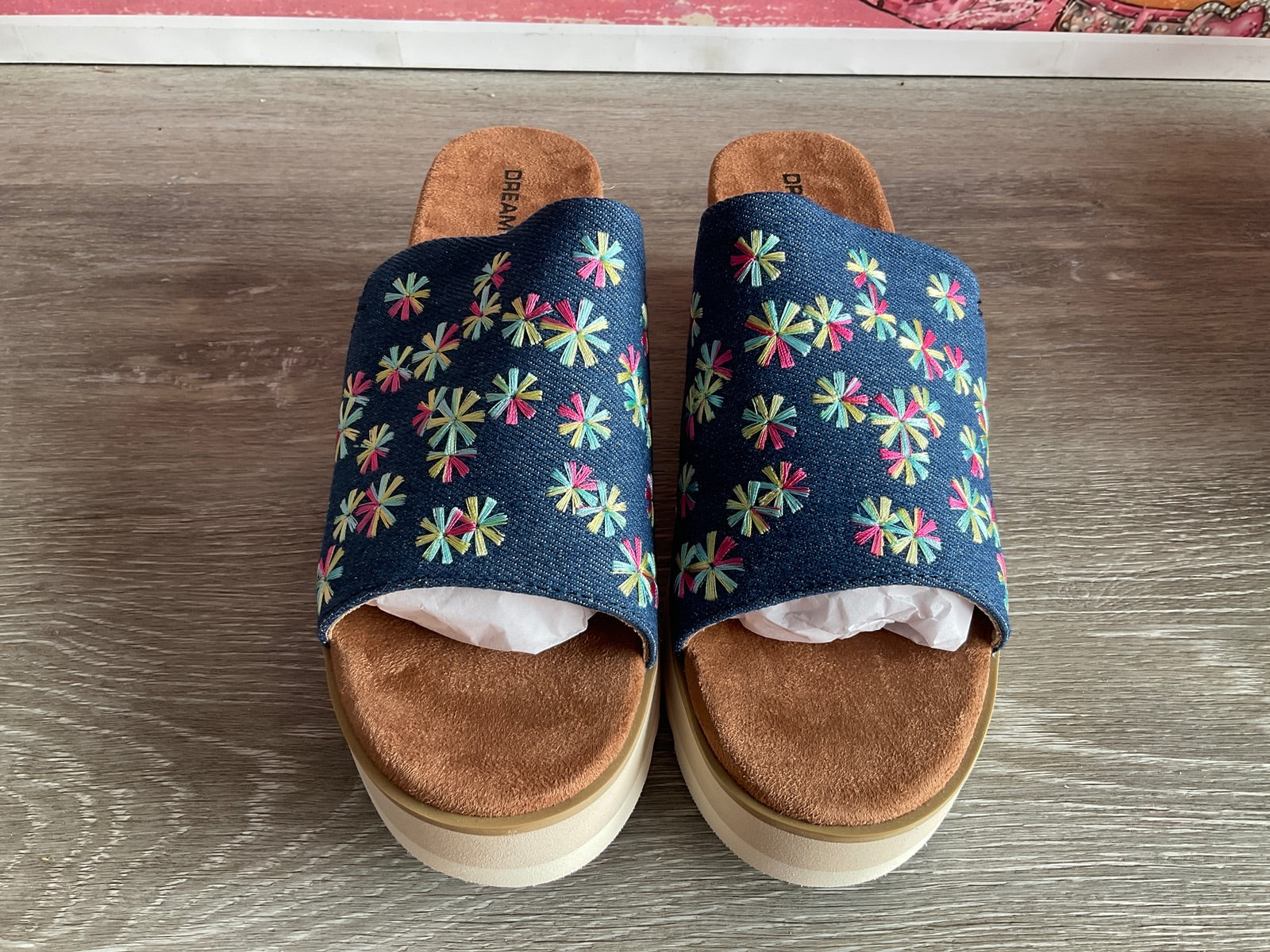 Dream Pairs Denim Floral (Size W7.5)