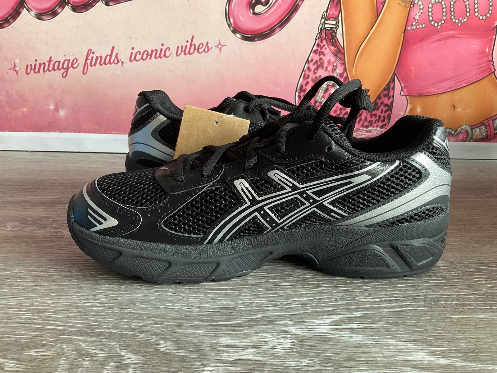 ASICS Gel Black Pure (Size 6.5 Kids W8)