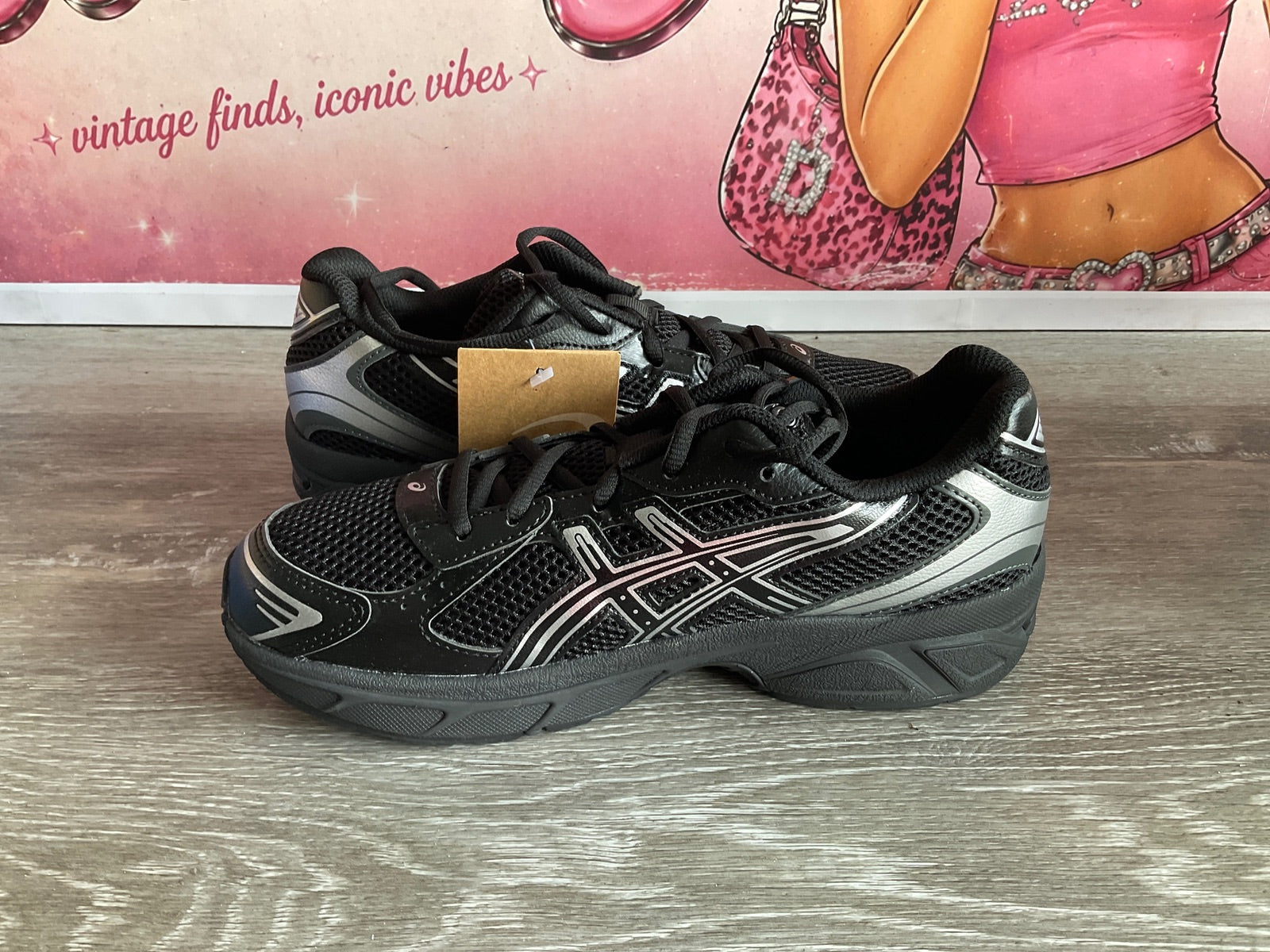 ASICS Gel Black Pure (Size 6 Kids W7.5)