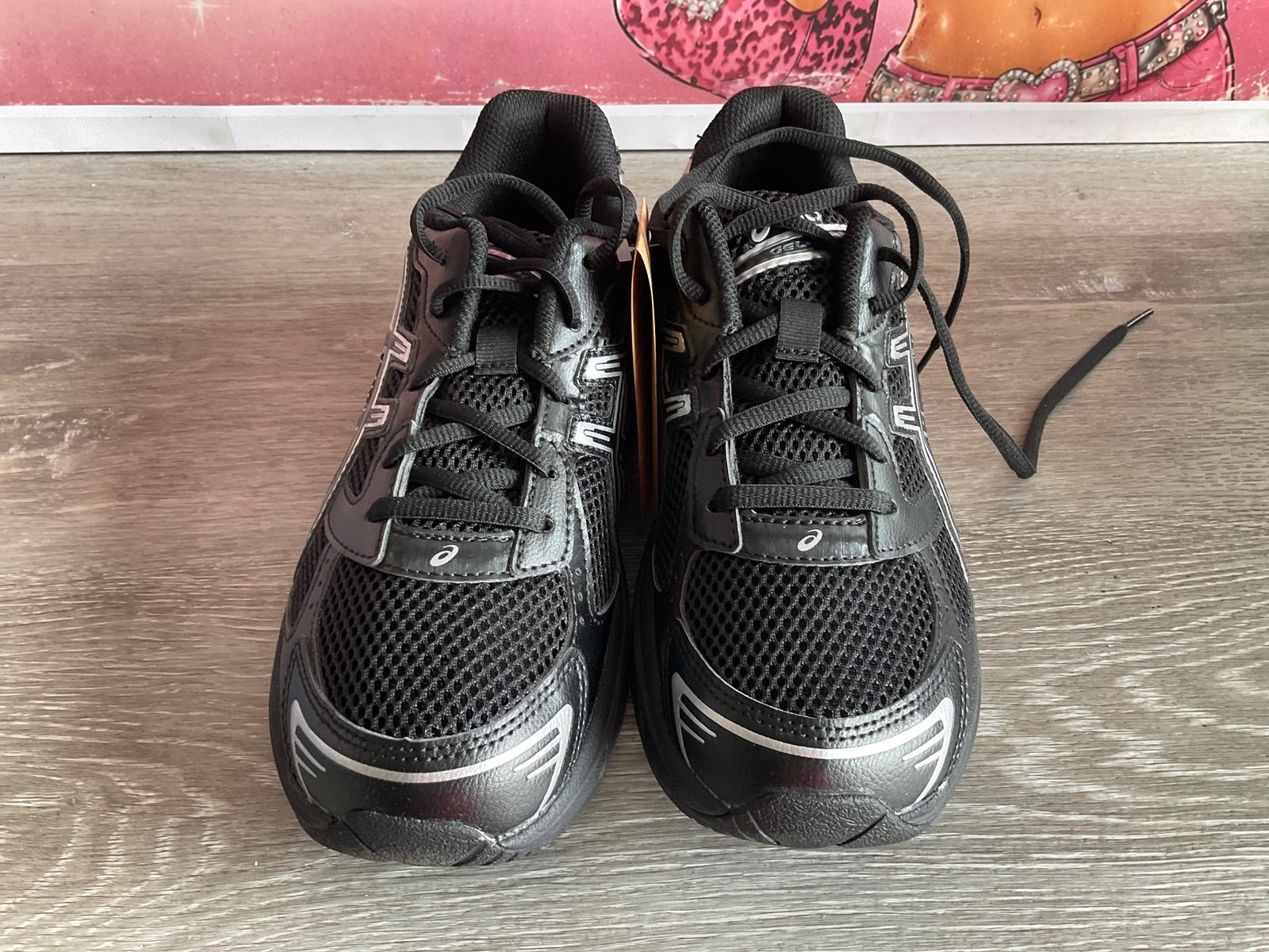 ASICS Gel Black Pure (Size 6 Kids W7.5)