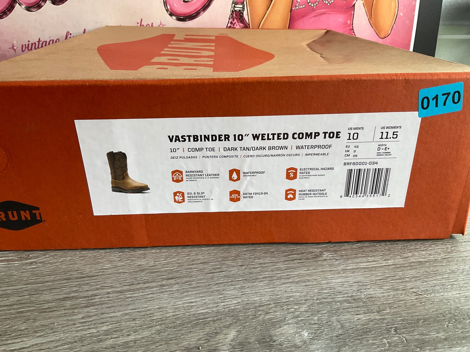 Brunt Vastbinder 10" Welted Comp Toe (Size M10)