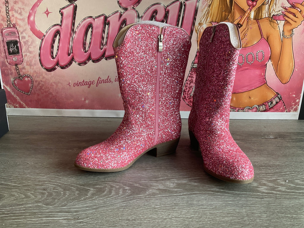 Motasha Girls Cowgirl Sequins Pink (Size 4K)