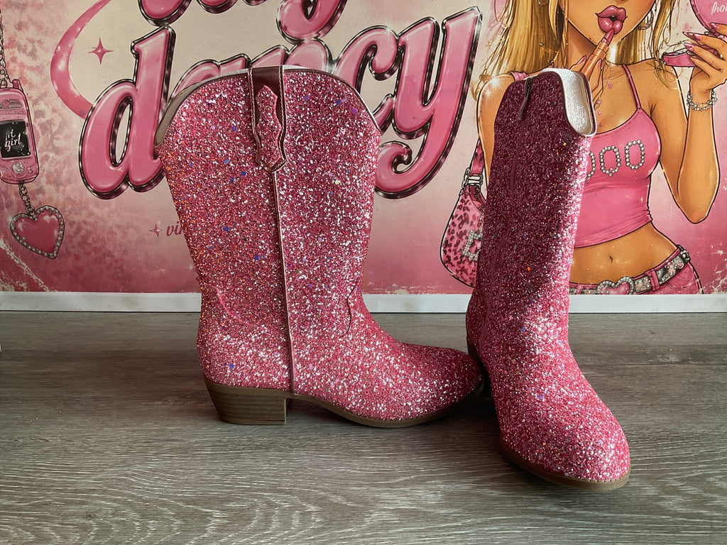 Motasha Girls Cowgirl Sequins Pink (Size 4K)