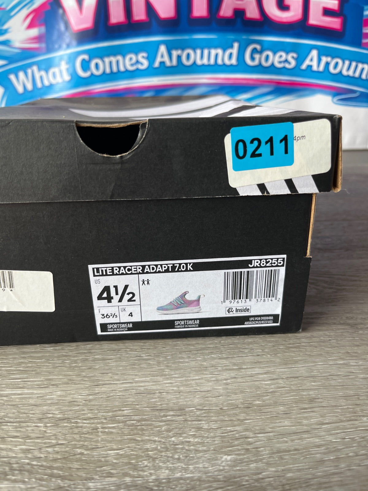 Adidas Lite Racer Adapt 7.0 K (Size 4.5)