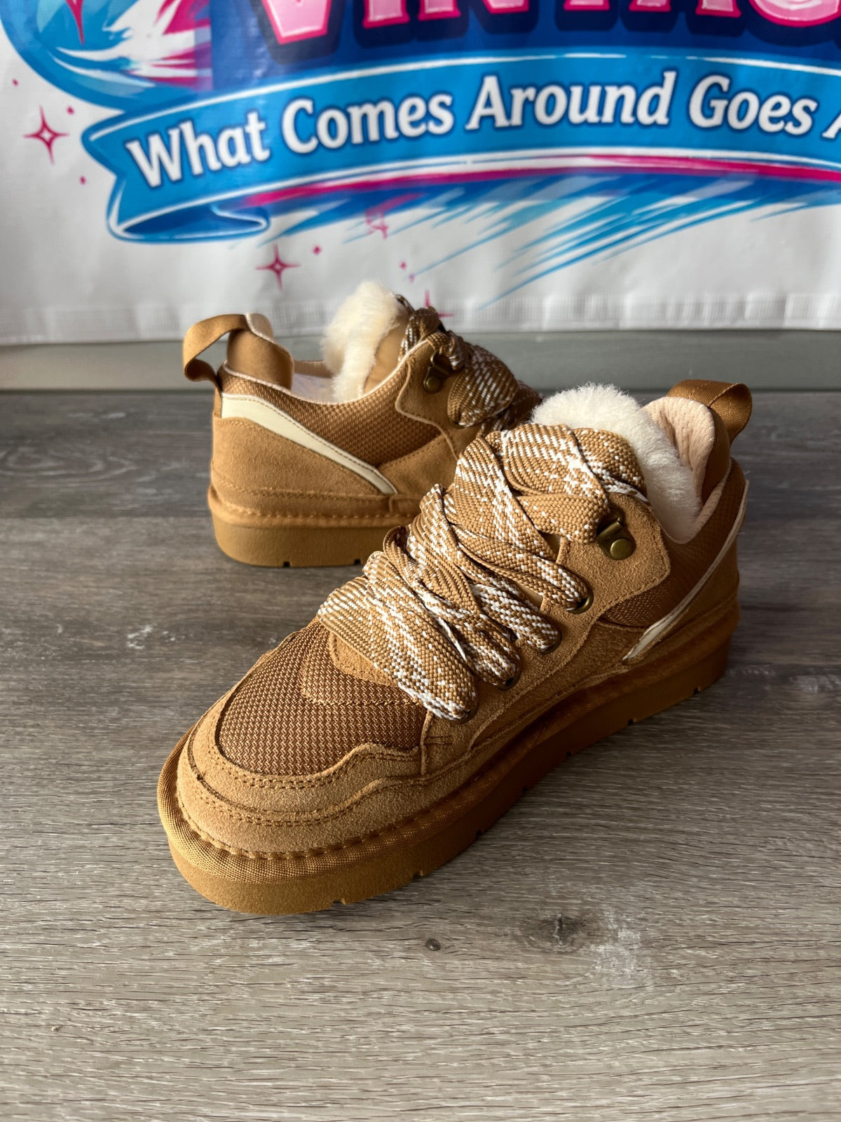 Evelyn Hootd Suede Leather Sneakers (Size W7)